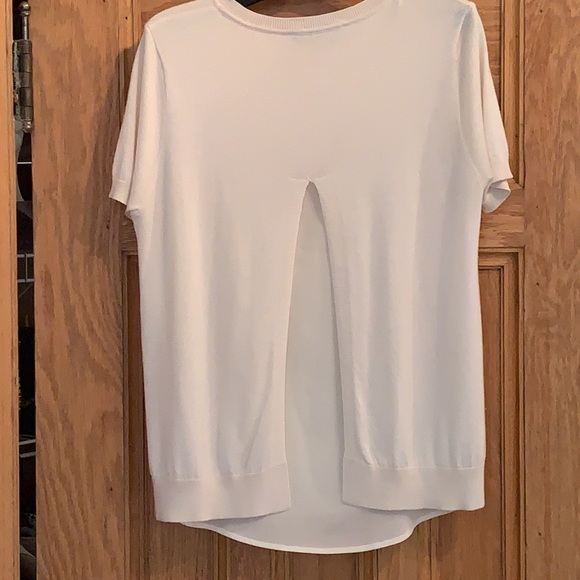 Magaschoni | cashmere silk blend lined sweater with split back - Picture 2 of 4